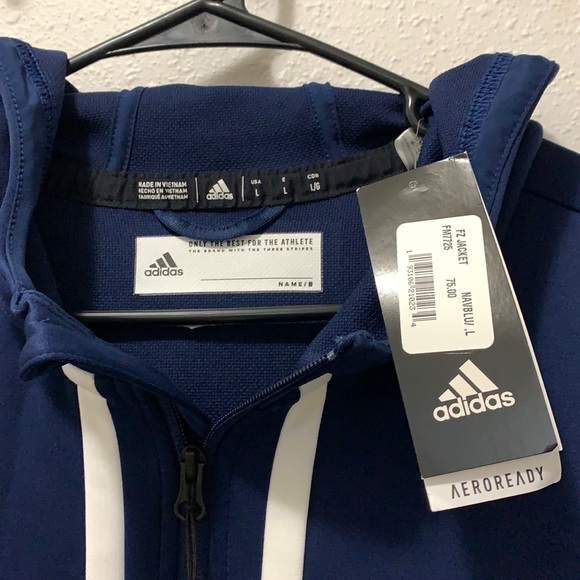 Women’s Adidas Brand New Dark Navy Blue Jacket - Picture 6 of 12